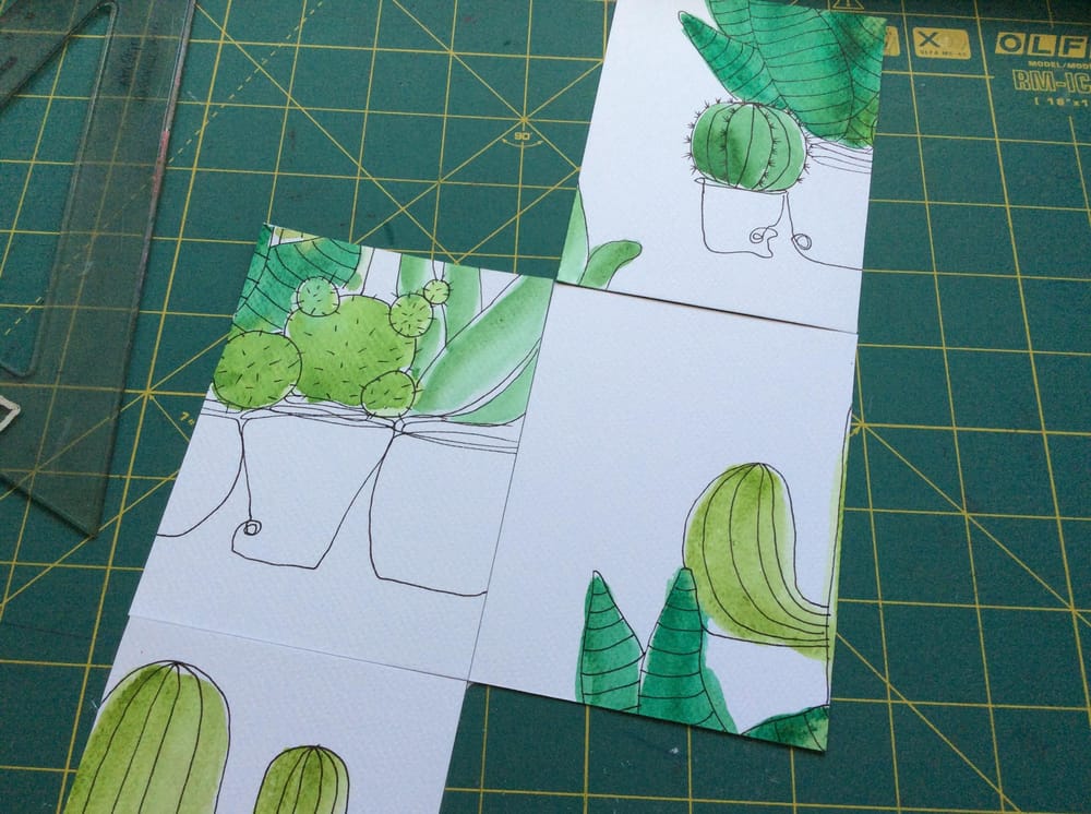 Cacti pattern - image 2 - student project