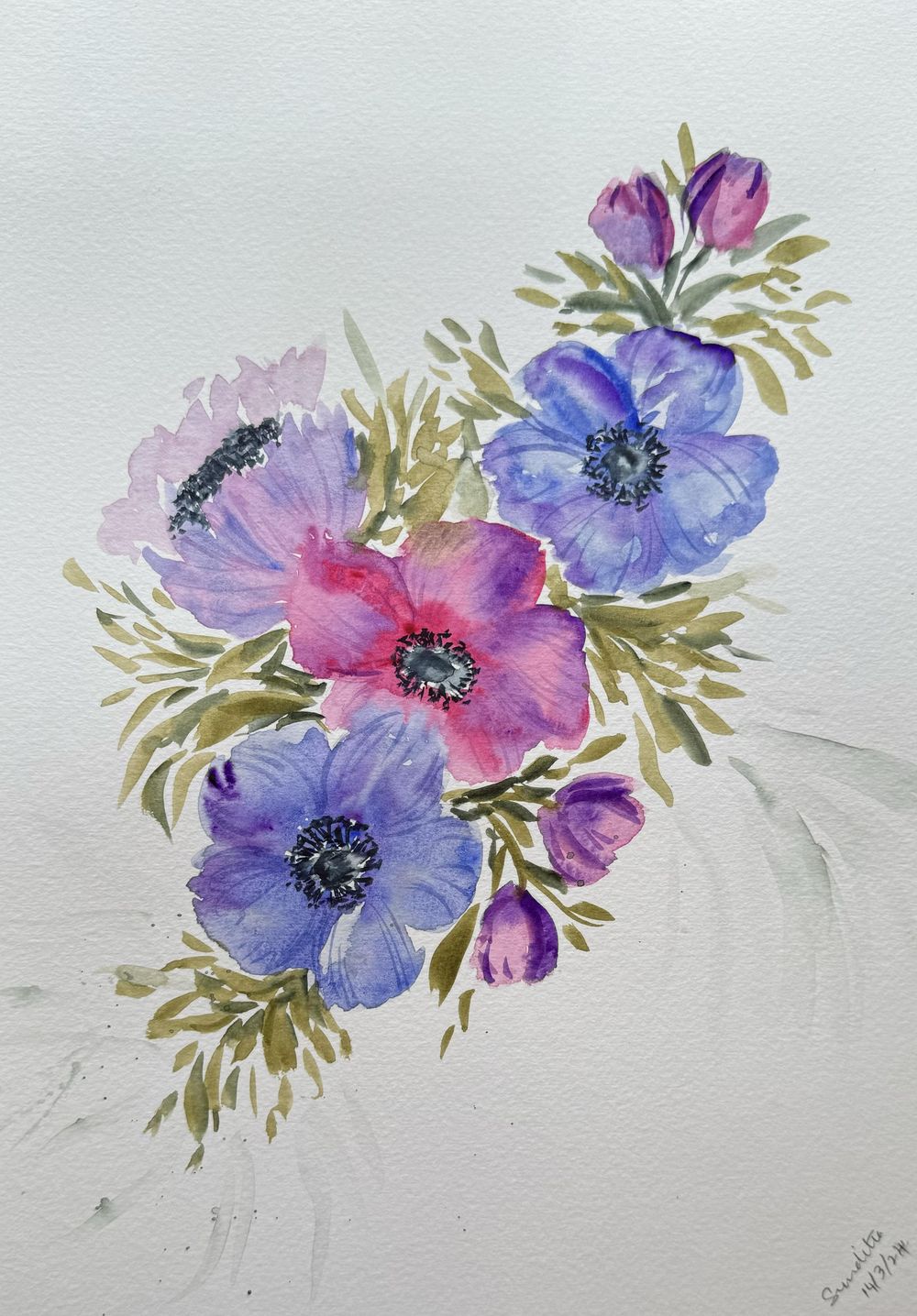 Loose style flowers - image 1 - student project