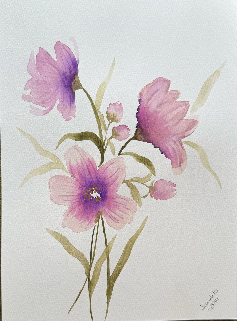 Loose style flowers - image 2 - student project