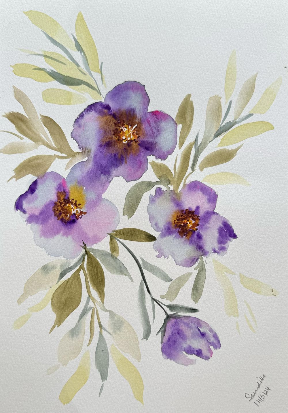 Loose style flowers - image 3 - student project