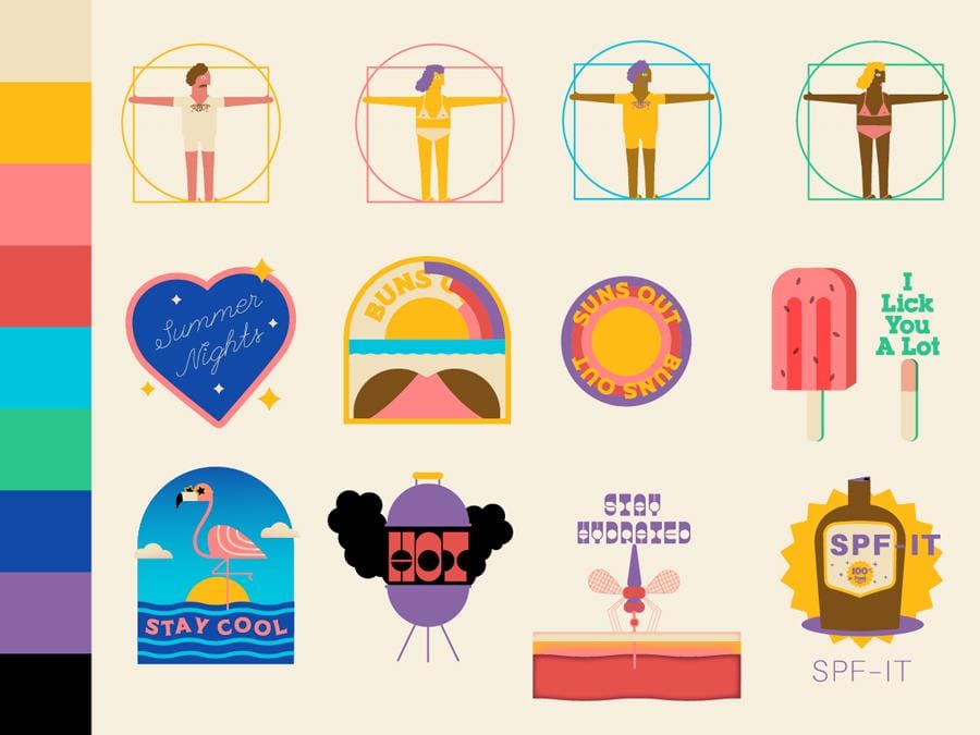 Summer Stickers - image 2 - student project