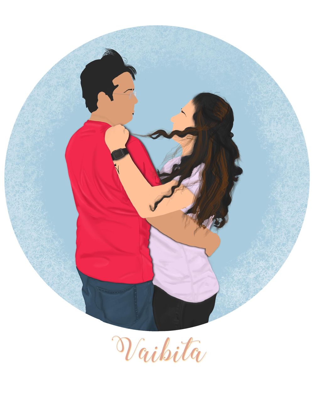 Couple minimal Portrait - image 1 - student project