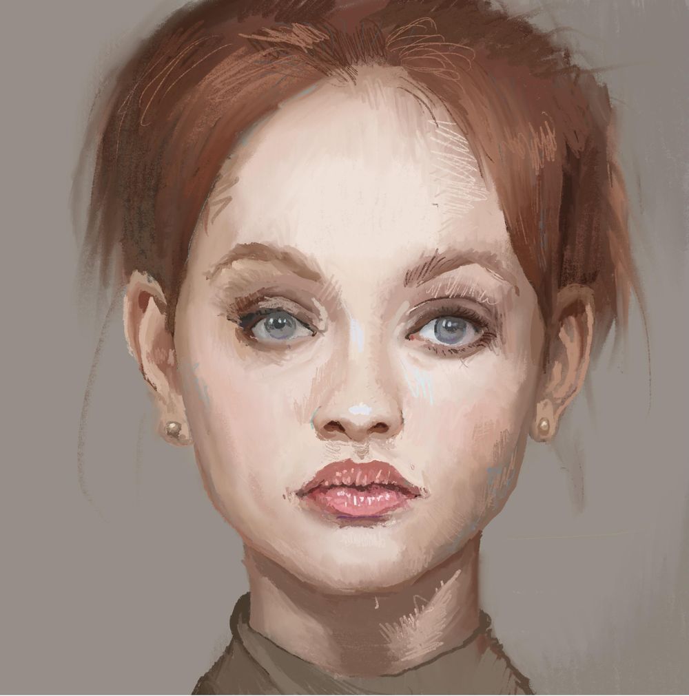 Portrait of a Woman with Red Hair - image 1 - student project
