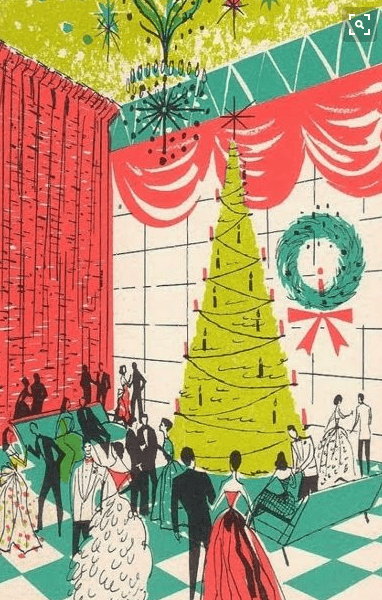 1950's Inspired Christmas Postcard - image 2 - student project
