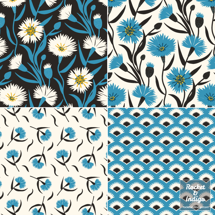 Cornflowers (re-colouring) - image 1 - student project