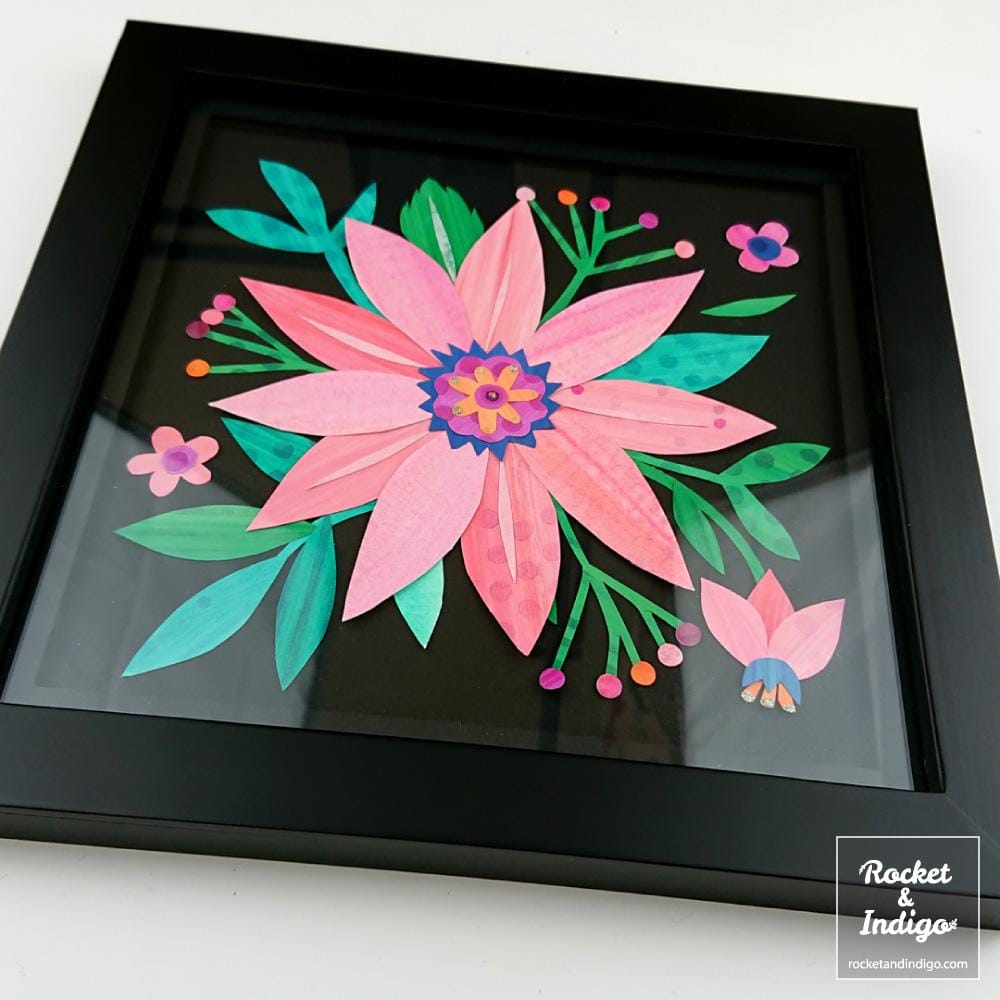 Pink Flower Collage (example project) - image 3 - student project