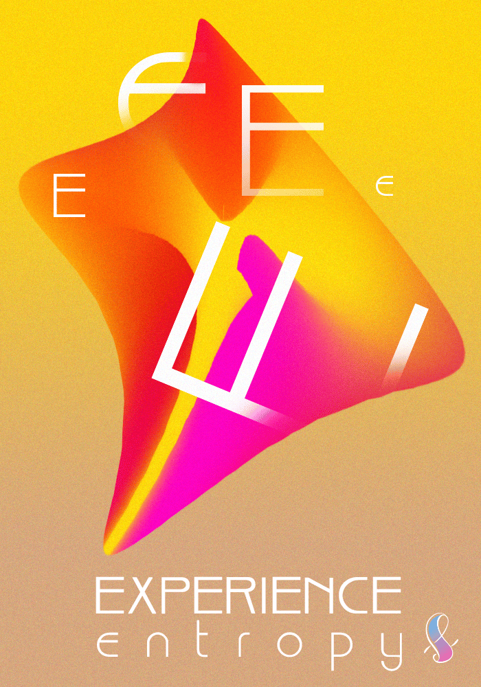 "Entropy" Experimental Gradient Poster - image 2 - student project