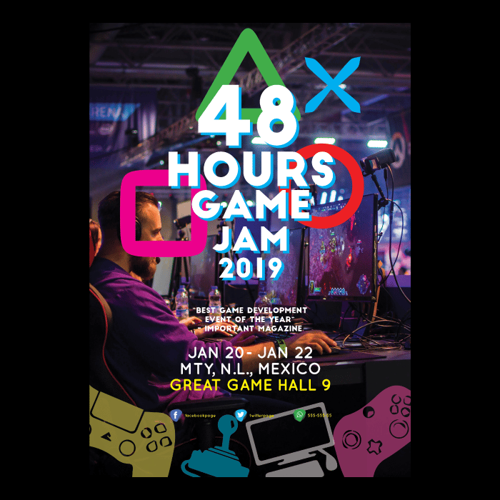 Game Jam Poster Layout Design - image 4 - student project