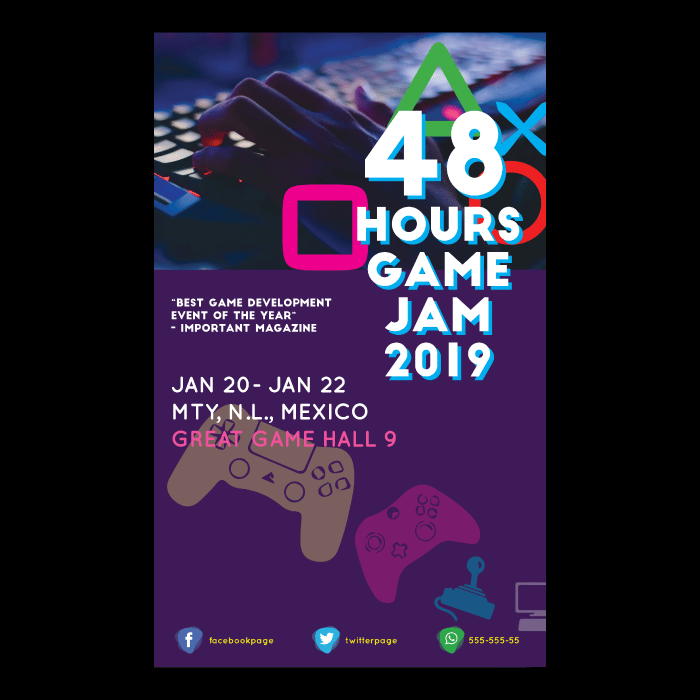 Game Jam Poster Layout Design - image 6 - student project