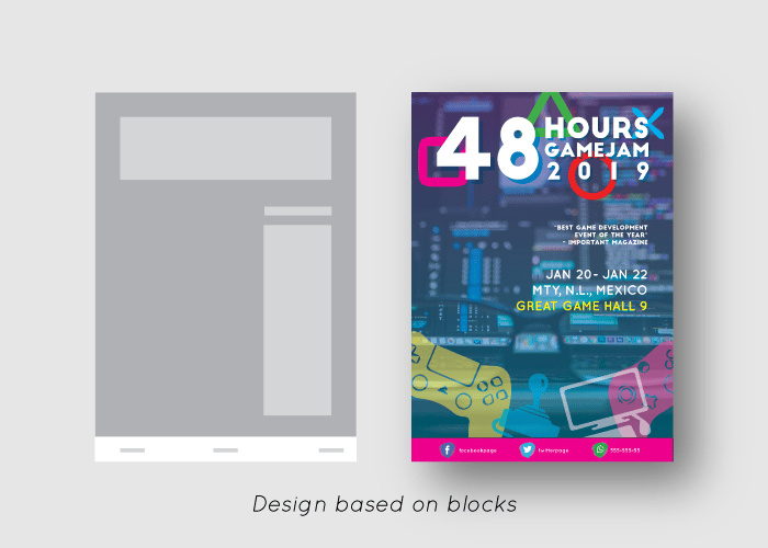 Game Jam Poster Layout Design - image 2 - student project