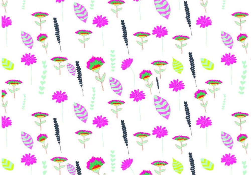 Watercolour for Surface Pattern Design - image 5 - student project