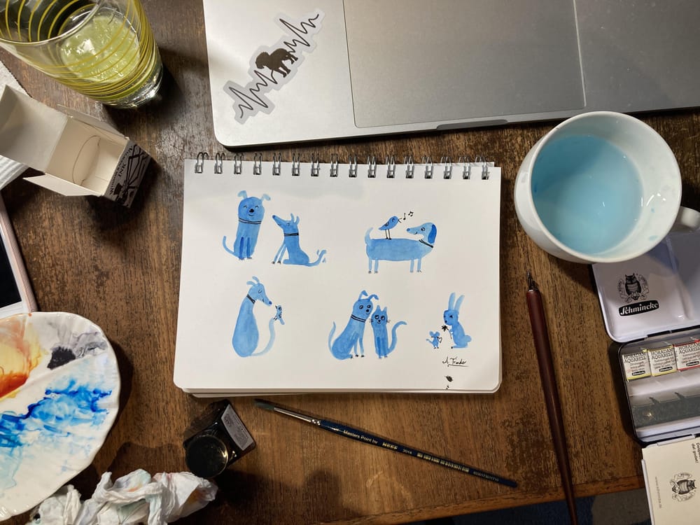 Cute animal illustrations - image 1 - student project