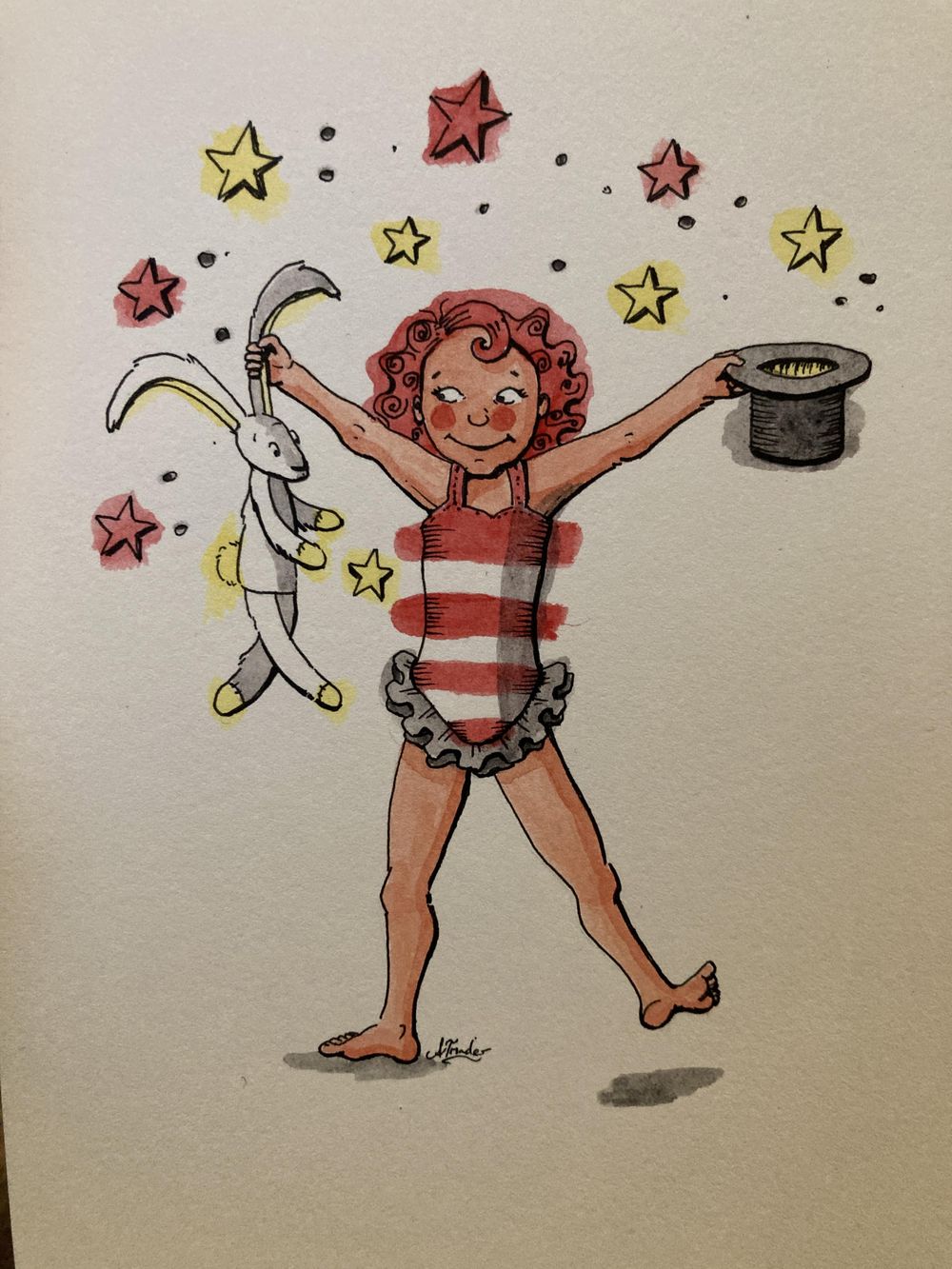 Watercolour magic: circus girl 5 ways! - image 4 - student project