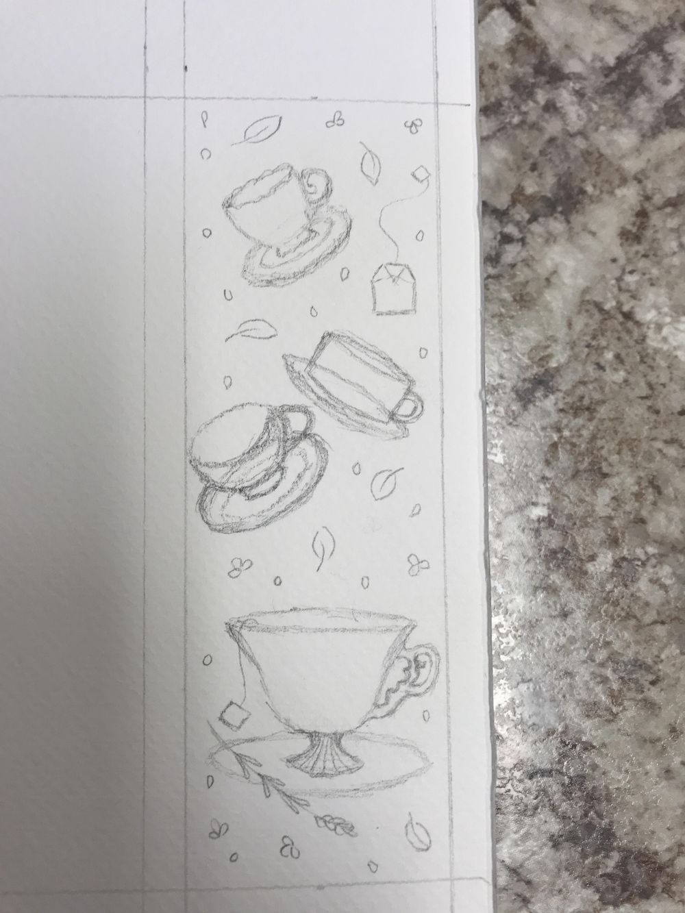 Teacups bookmark - image 2 - student project