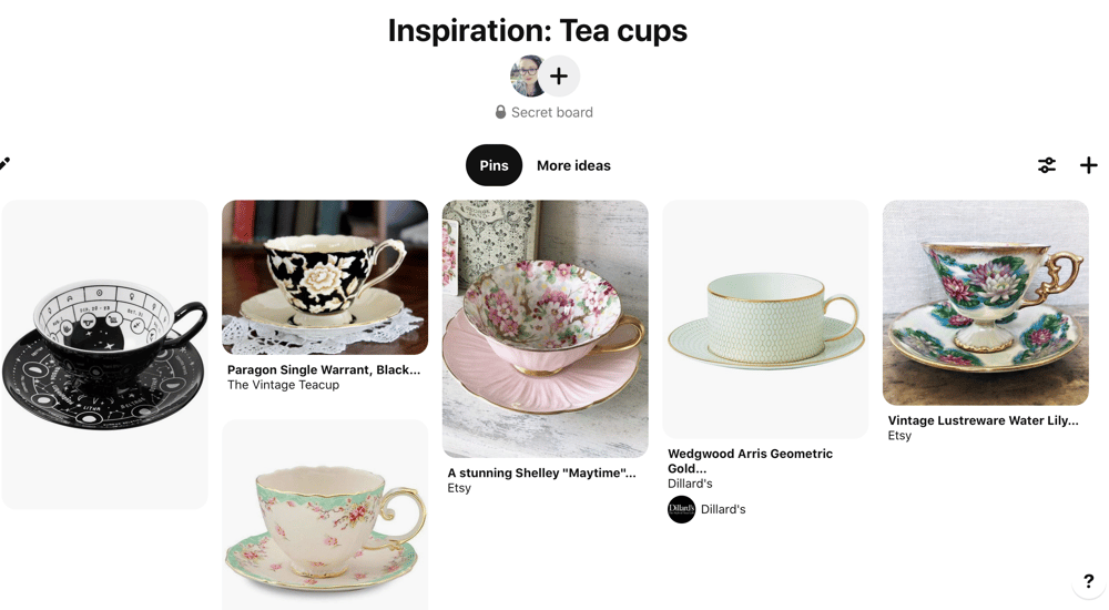 Teacups bookmark - image 1 - student project