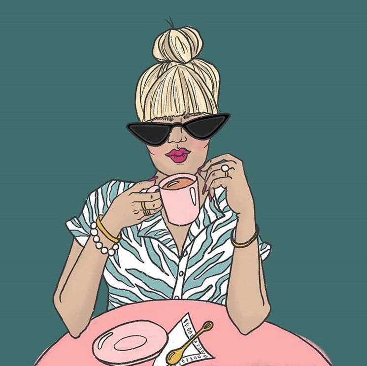 Coffee Drinking Girl - image 1 - student project