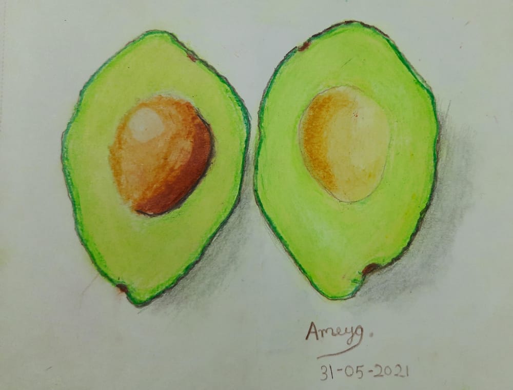 Ameya Projects_Food sketches with Oil Pastels_Elisabetta Furcht - image 2 - student project