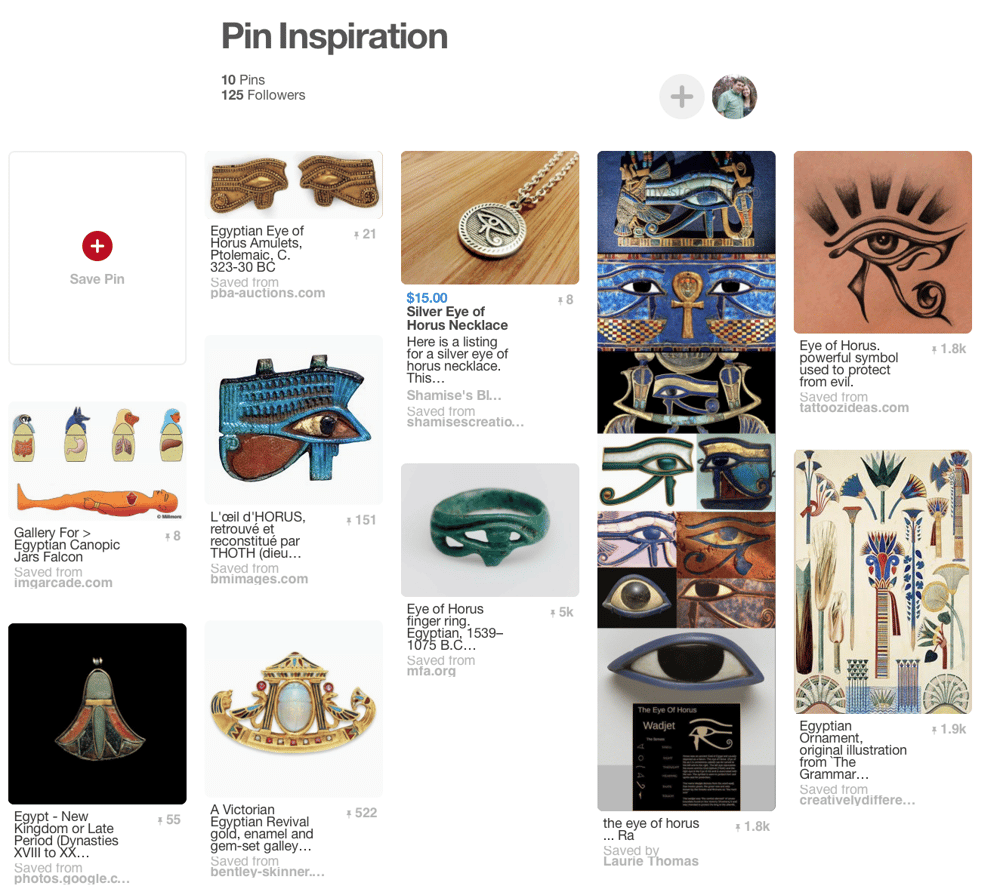 Eye of Horus Pin - image 1 - student project