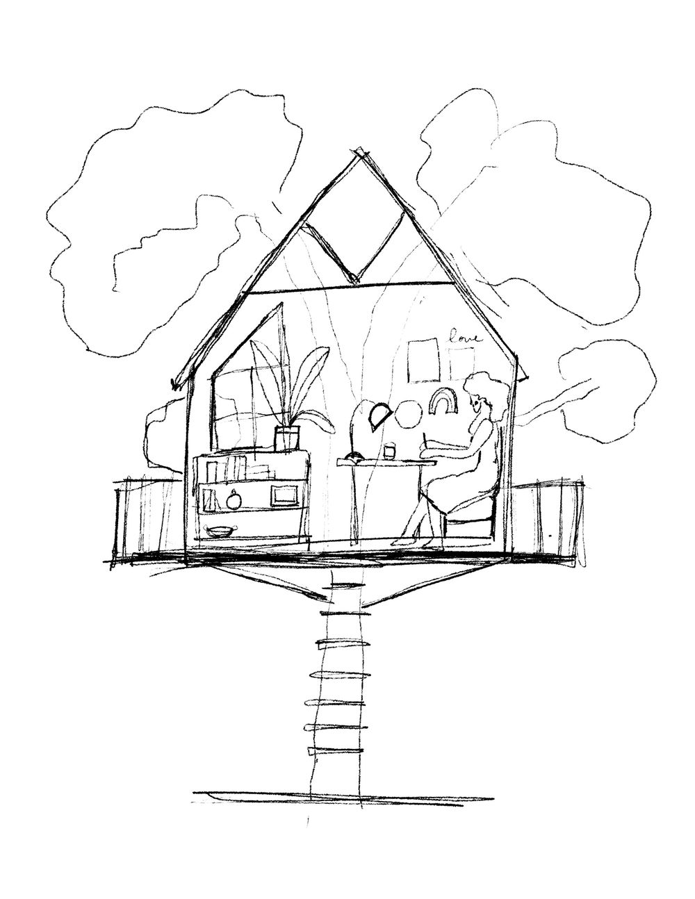 My dream studio: A Tree House - image 1 - student project
