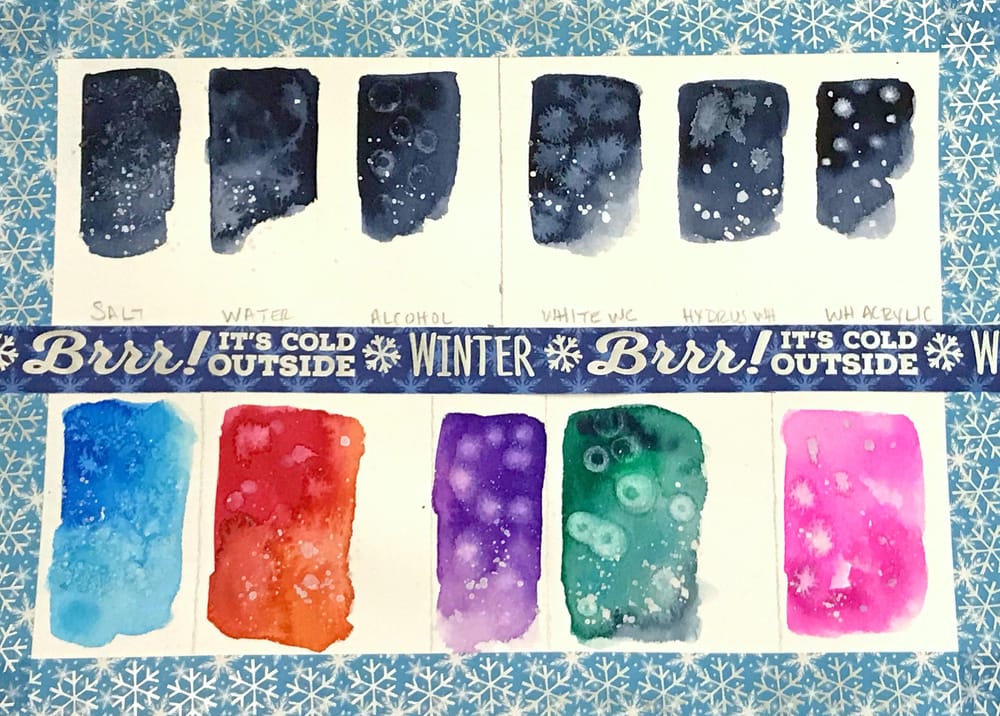 Falling Snow Watercolor & Ink - example - image 2 - student project