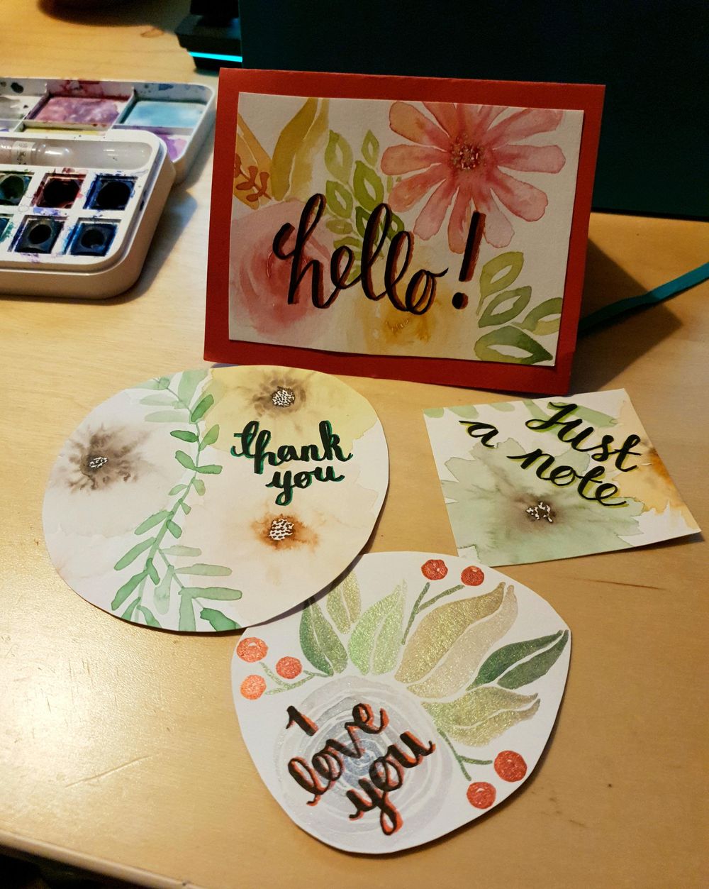 My First Watercolor Florals - image 2 - student project