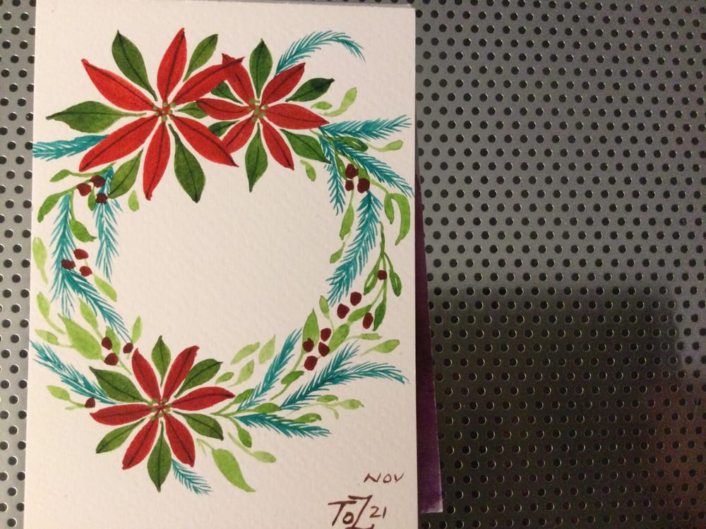 Poinsettia Doodle - image 2 - student project