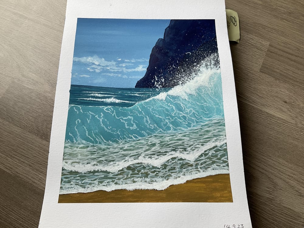 Gouache wave - image 4 - student project