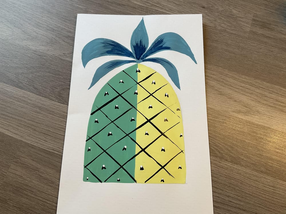 Easy gouache fruit - image 2 - student project