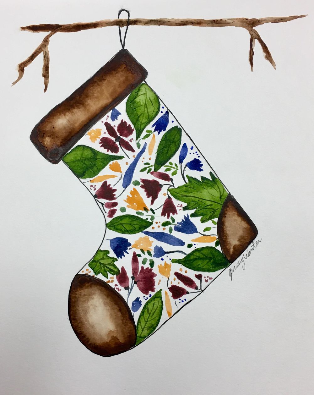 Woodsy Stocking - image 2 - student project