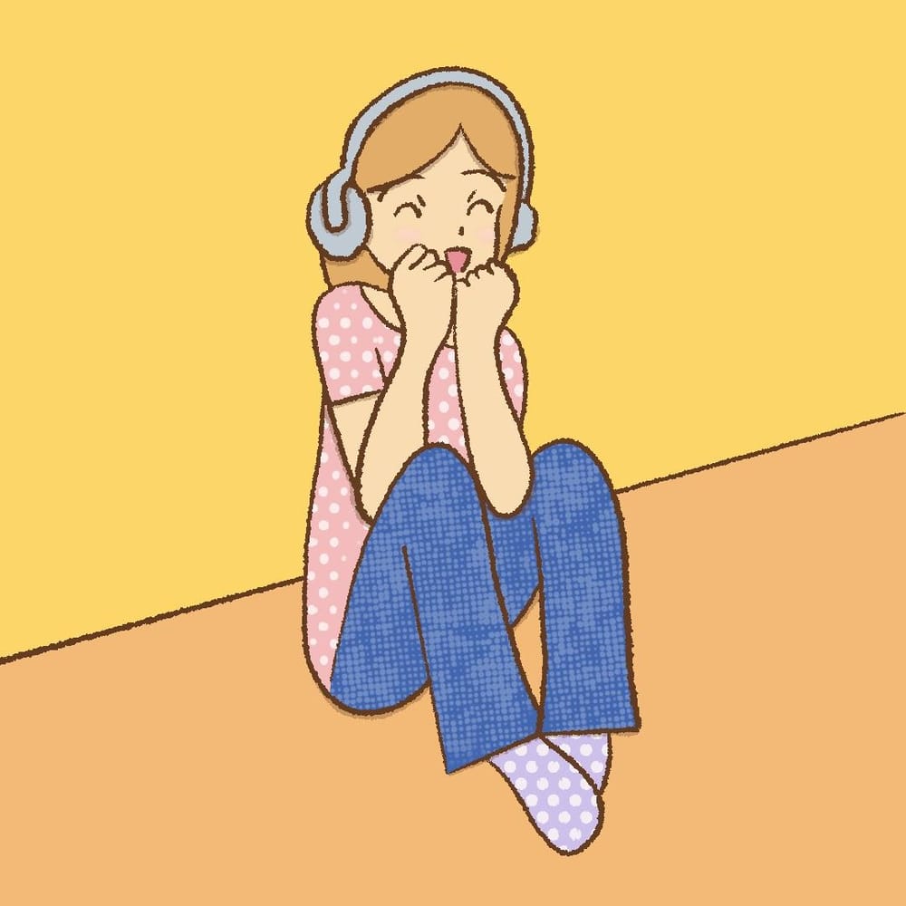 Listening to her favourite song. .. - image 1 - student project