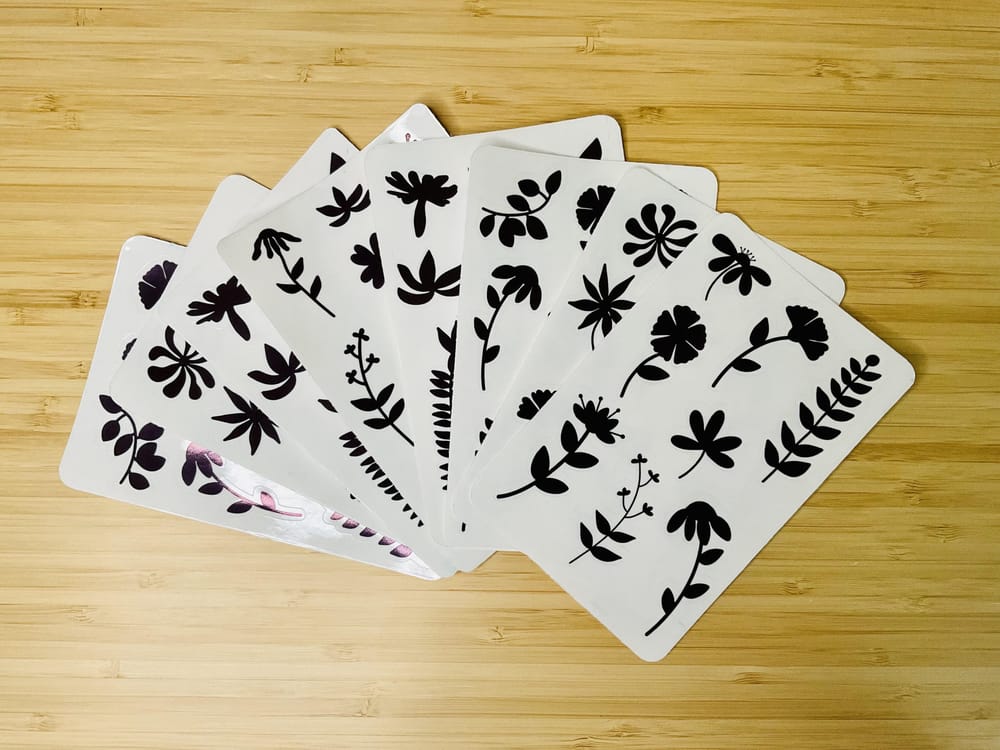 Transparent floral stickers - image 1 - student project