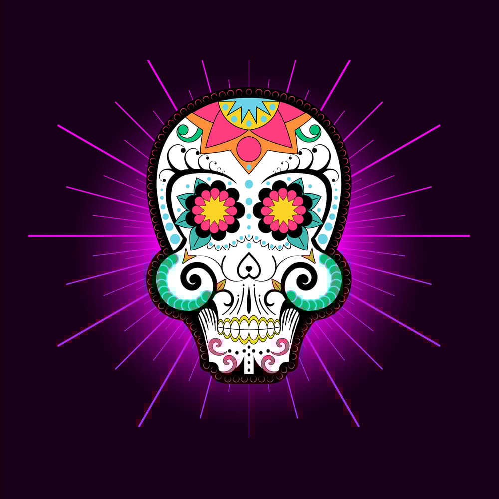 Day of the Dead Skull (Real Time Mirror Drawing ) - image 3 - student project