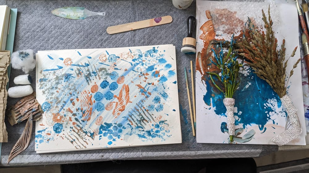 Mark Making with Foraged and Found items - image 1 - student project