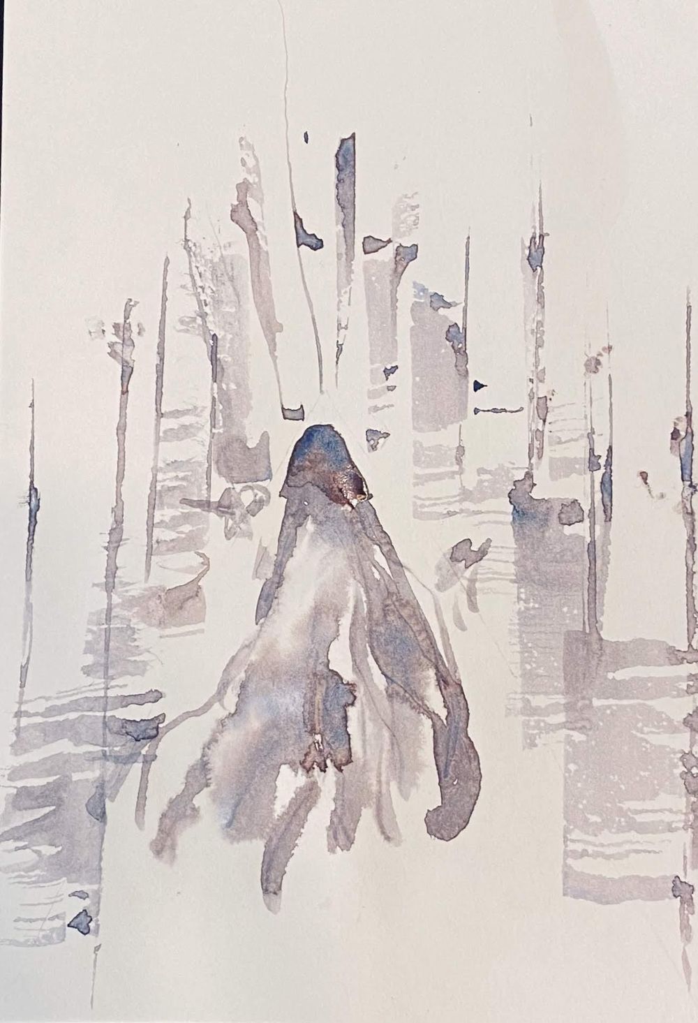 A hooded figure in the woods - image 3 - student project