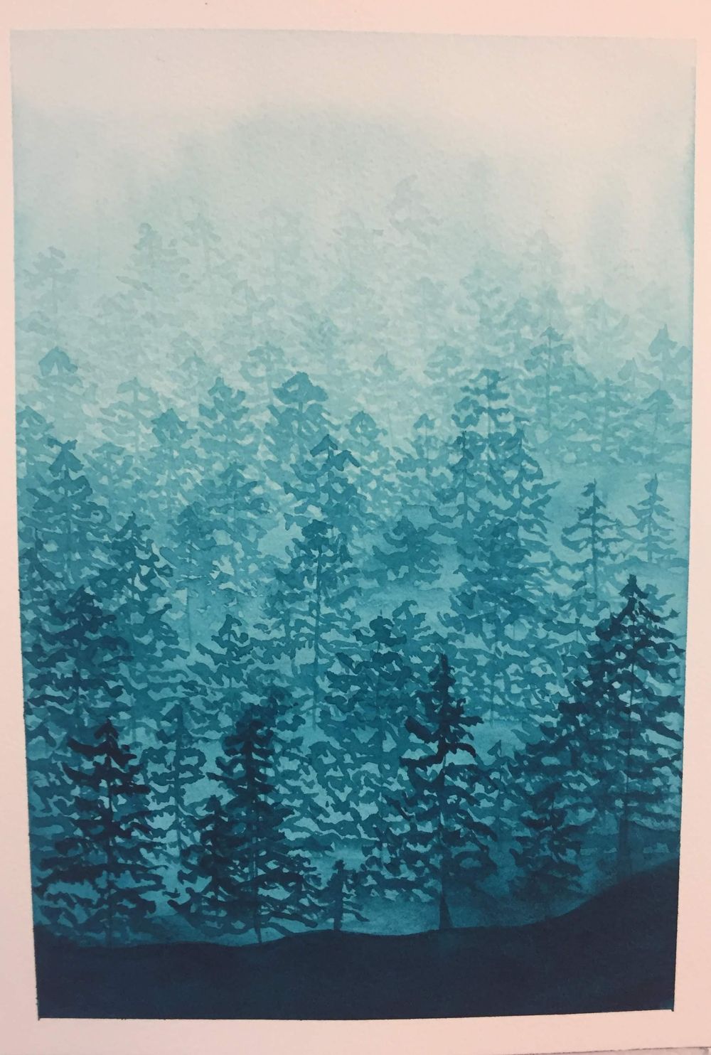 Misty Forest in Phthalo Turquoise - image 1 - student project