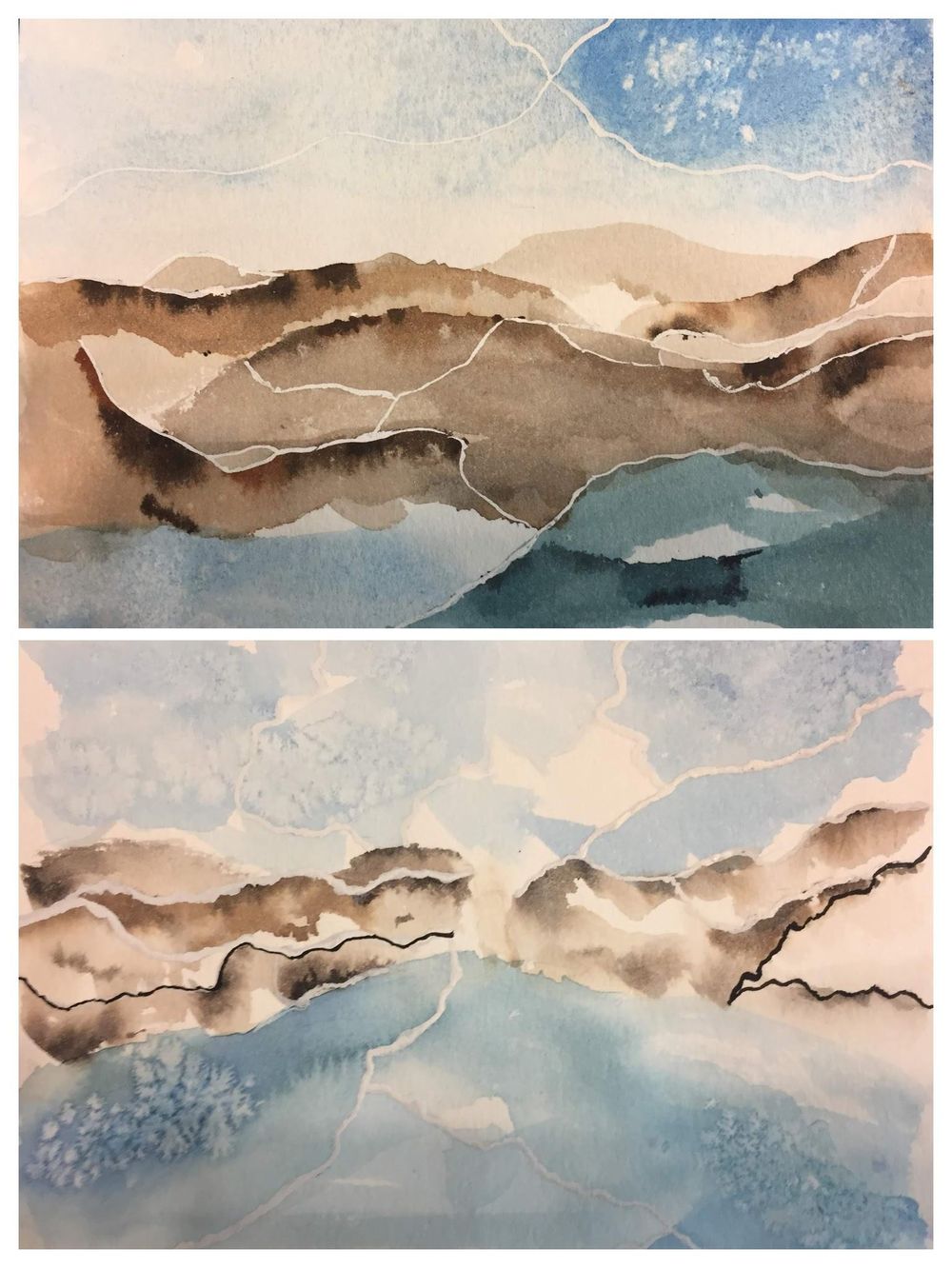 Lake Powell Inspired Abstract - image 3 - student project