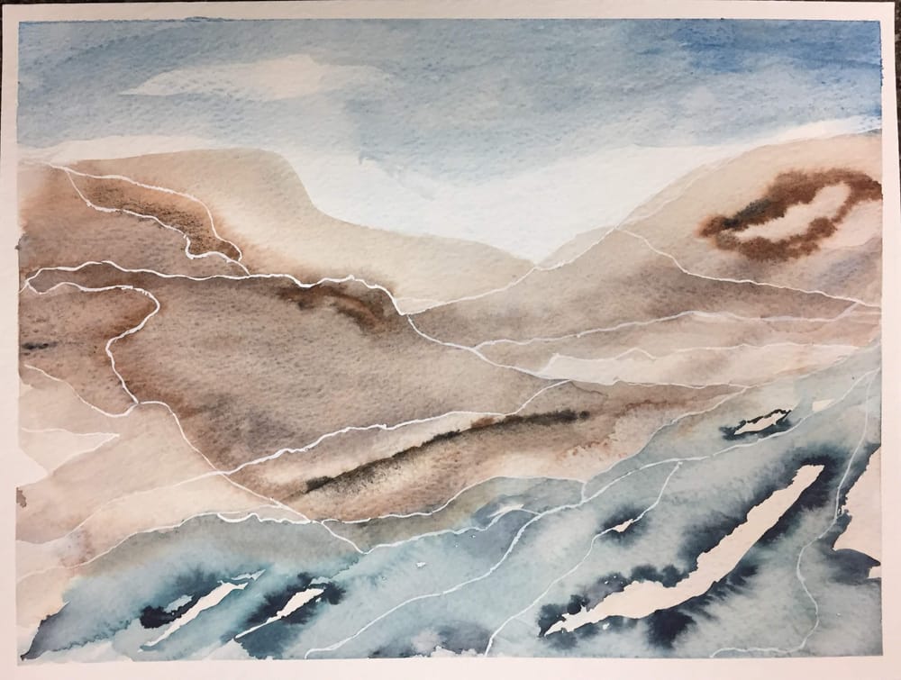 Lake Powell Inspired Abstract - image 4 - student project