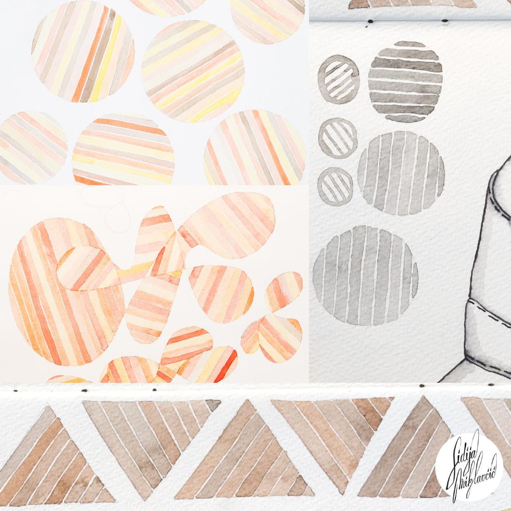 Pulse and Precision used in my ordinary work for surface pattern design - image 3 - student project