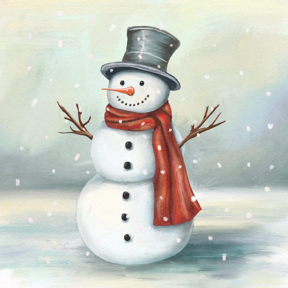 Snowman (digital oil) - image 1 - student project