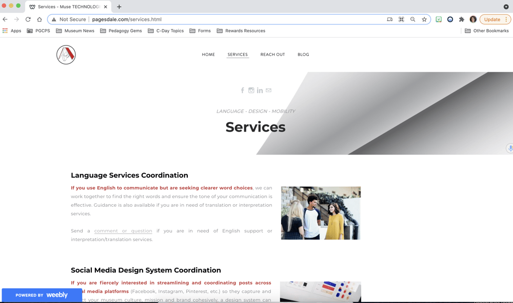 Small Business Site - image 2 - student project