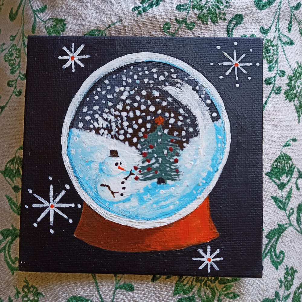 Snowman Christmas Tree Snowglobe - image 1 - student project
