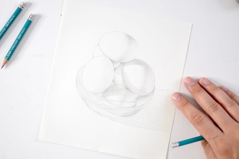 *CLASS DEMO* Eggs in a Bowl Value Sketch - image 3 - student project