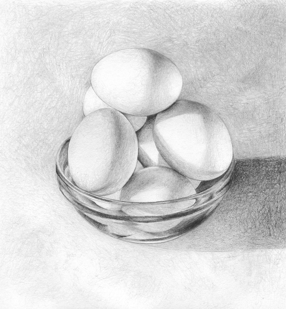 *CLASS DEMO* Eggs in a Bowl Value Sketch - image 7 - student project
