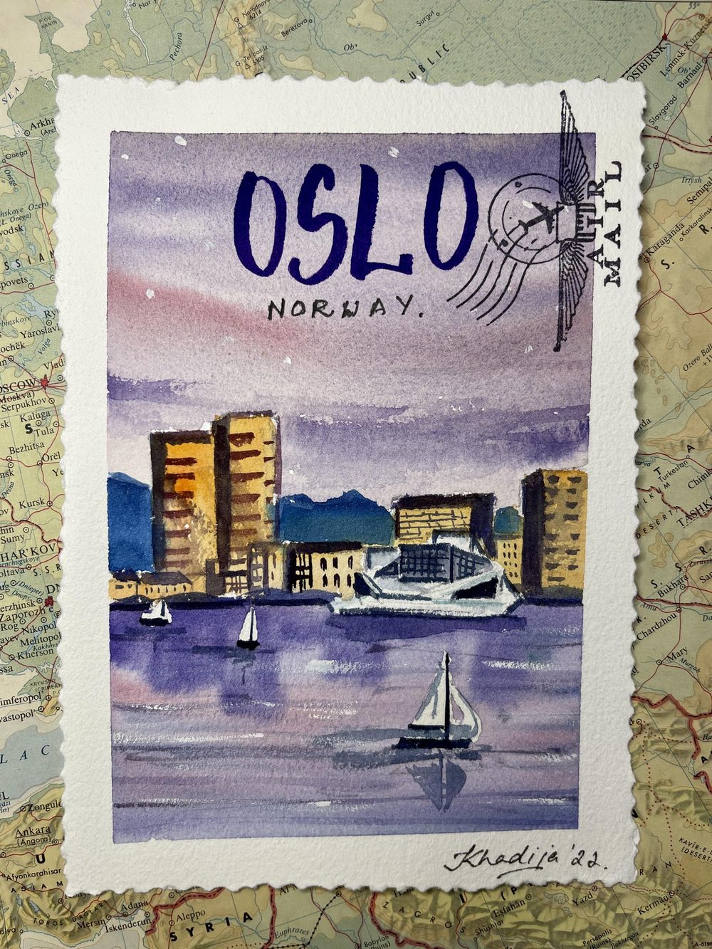 Stamps from around the world - image 2 - student project