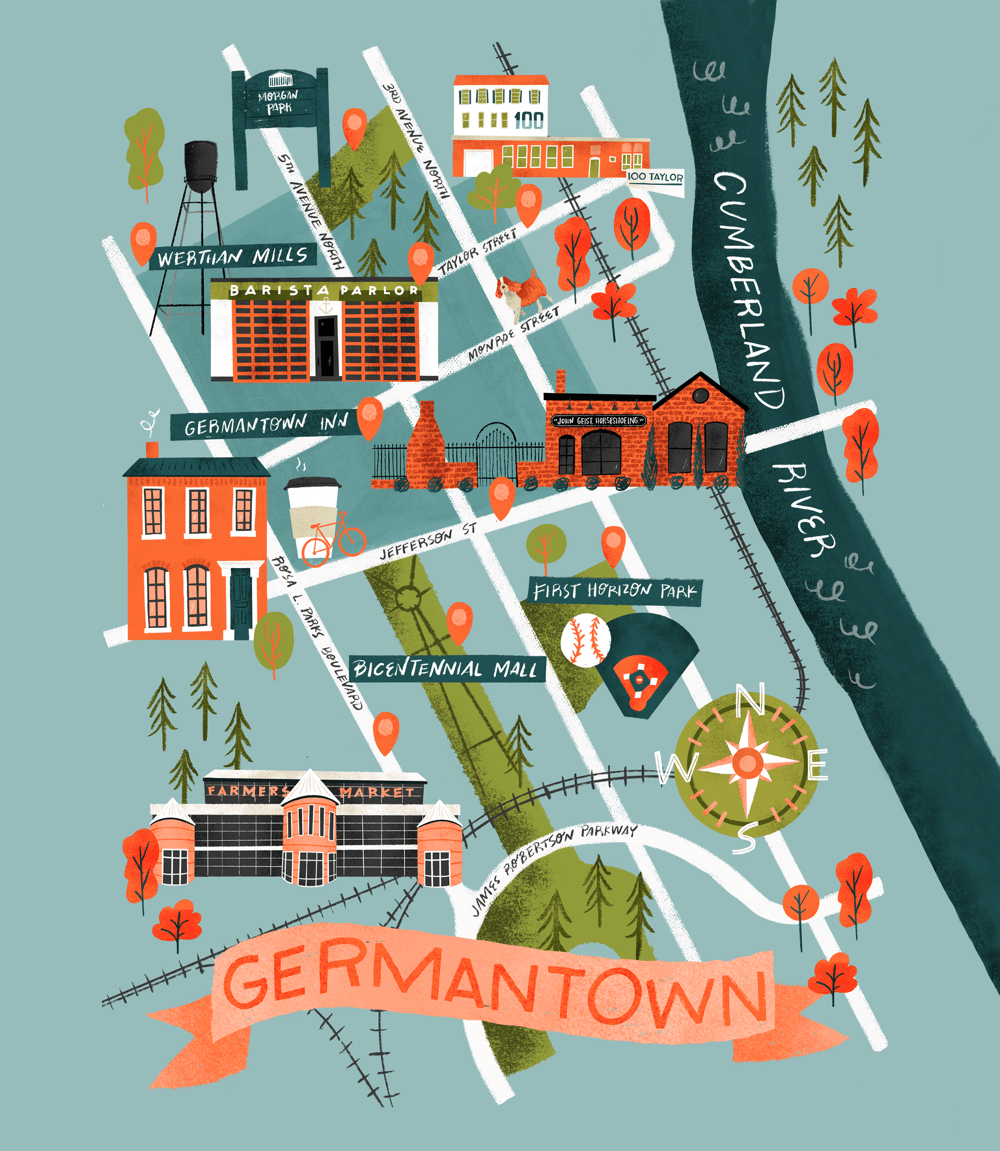 Germantown Map | Skillshare Student Project