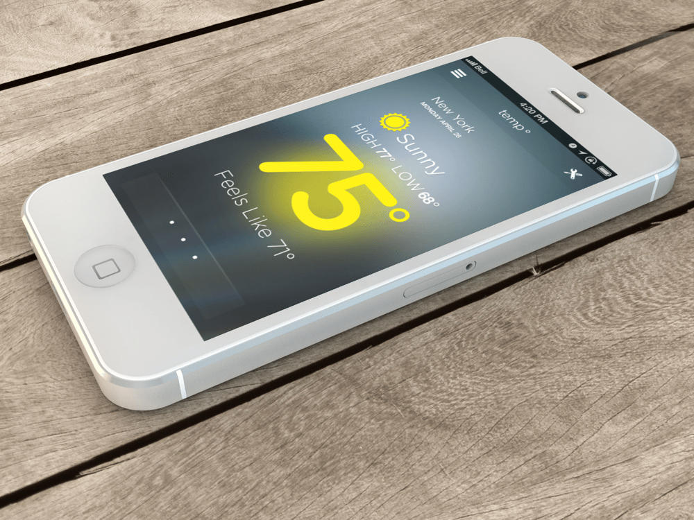 Temp Weather App - image 8 - student project