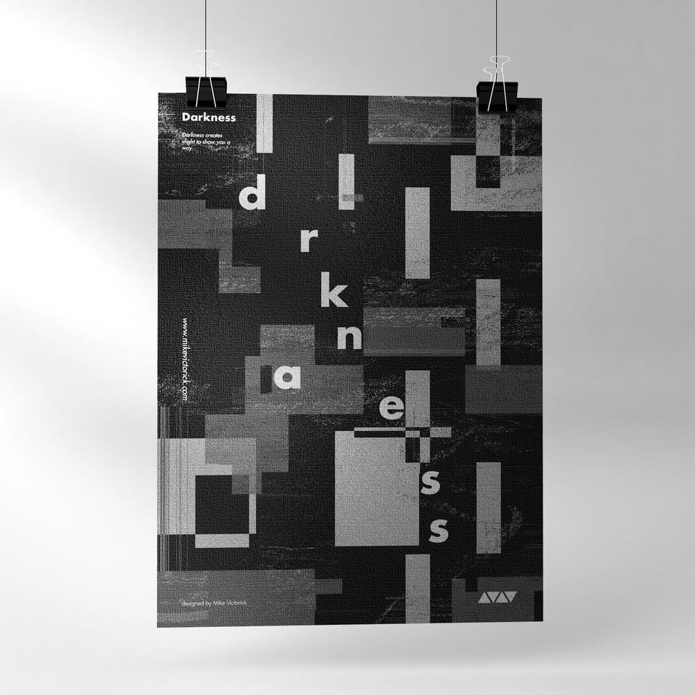 Create an abstract poster designs from an image Skillshare Student Project