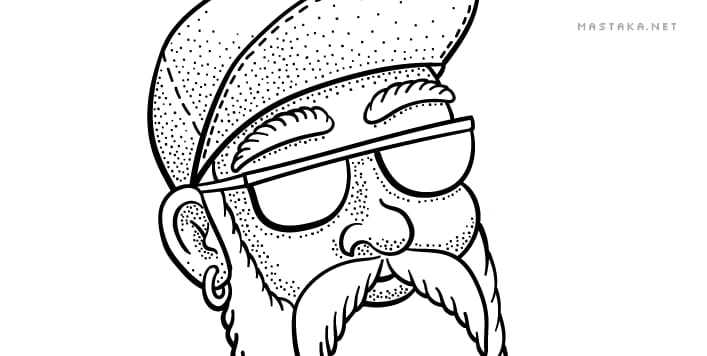Old Skater: Inking - image 6 - student project