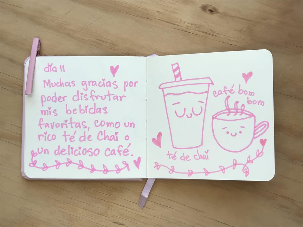 Diario ilustrado de gratitud 21 días - image 4 - student project