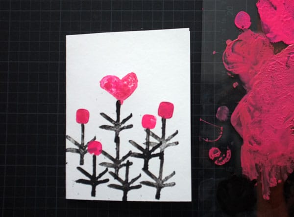 Card Printing with Found Objects & Carved Objects - image 3 - student project